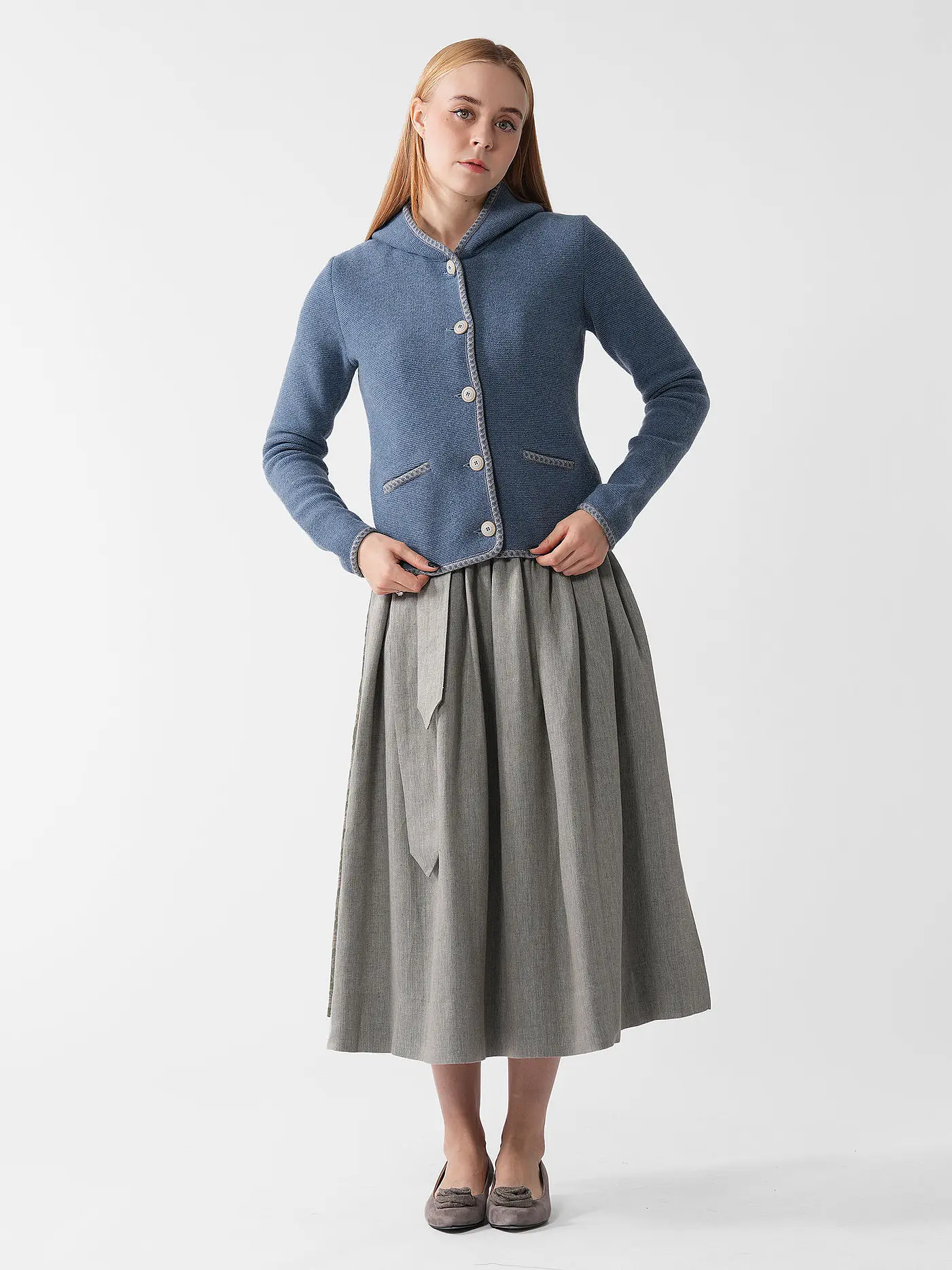 STAPF | Trachtenstrickjacke MALWINE | blau